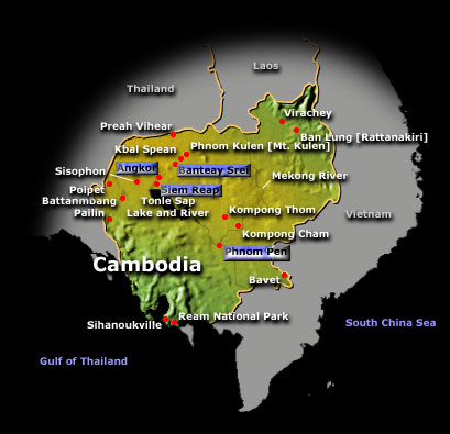 Cambodia Map