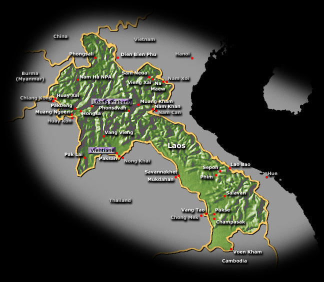 Laos Map
