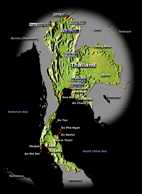 Thailand Map